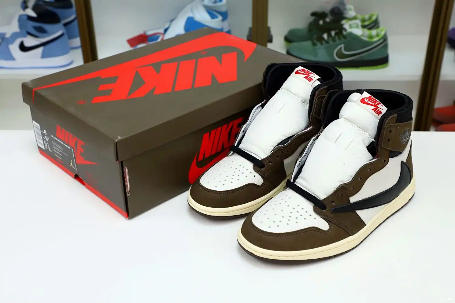 Kimikick X OG 1 SCOTT AIR JORDAN TRAVIS RETRO 'MOCHA' HIGH 0506